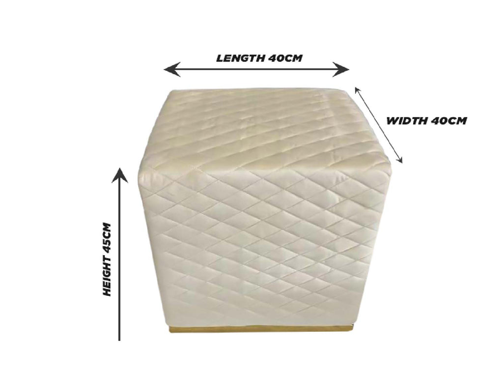 Diamond Tufted Ottoman 904